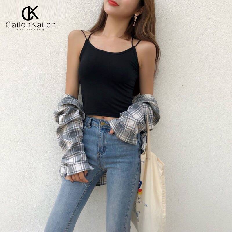 Belly dance exercise service 2018 new top sexy summer cross -back short camisole bottoming shirt bottom pants