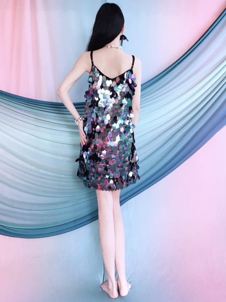 Belly Dance 2024 spring and summer new embroidered sequins Mermaid dress on the stage performance performance service girl