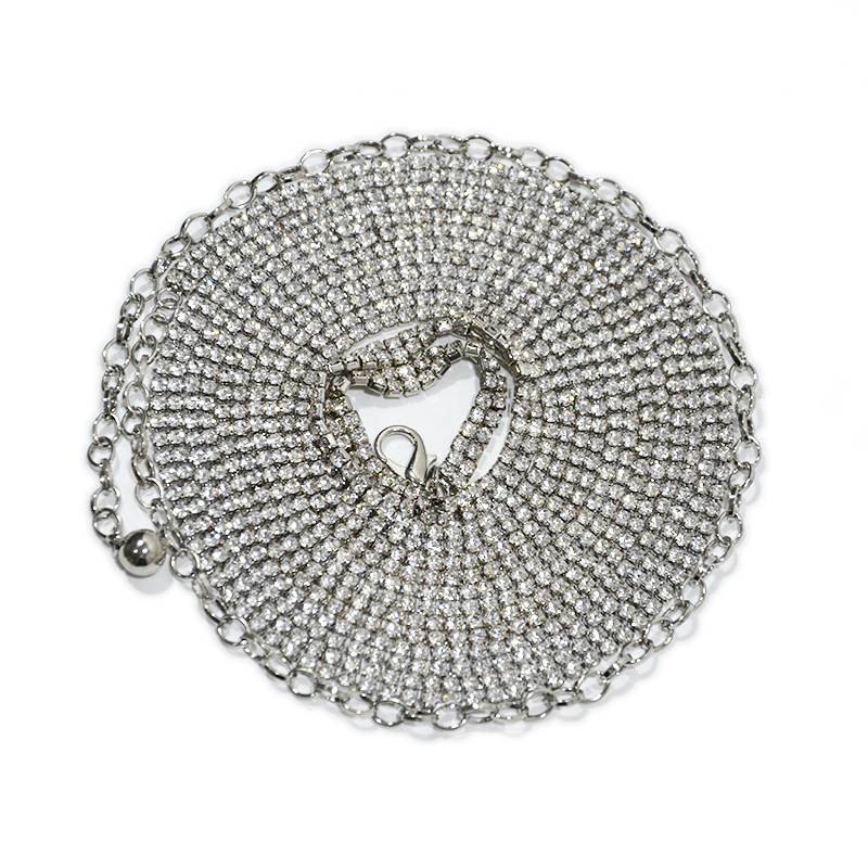 The new lady bikini body chain women's elegant belly dance inlaid diamond fine waist chain