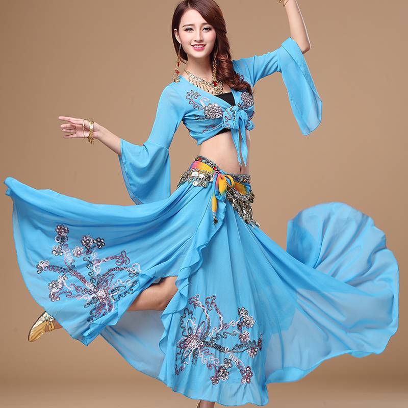 (BL) Belly Dance Performance Set Indian Dance S04+Q16 two sets