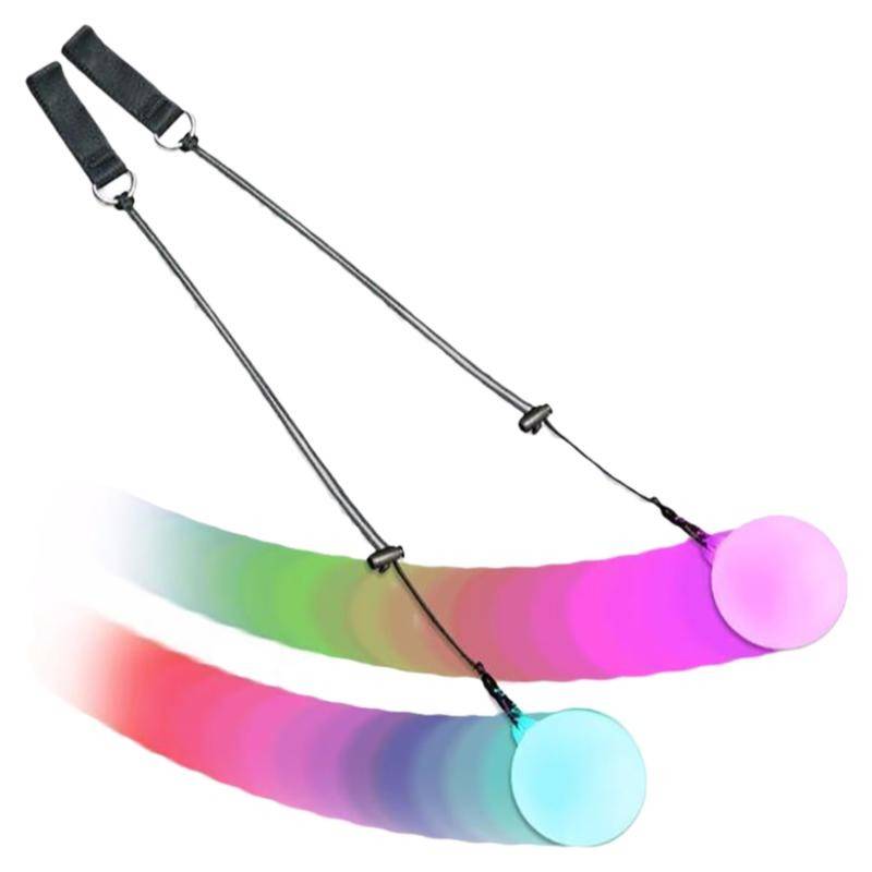 Belly Dance Fitness Downs Light Entertainment Entertainment Luminous ball LED Plaza Dance Shake Light Ball Messemal Polying Poi Battery Toys