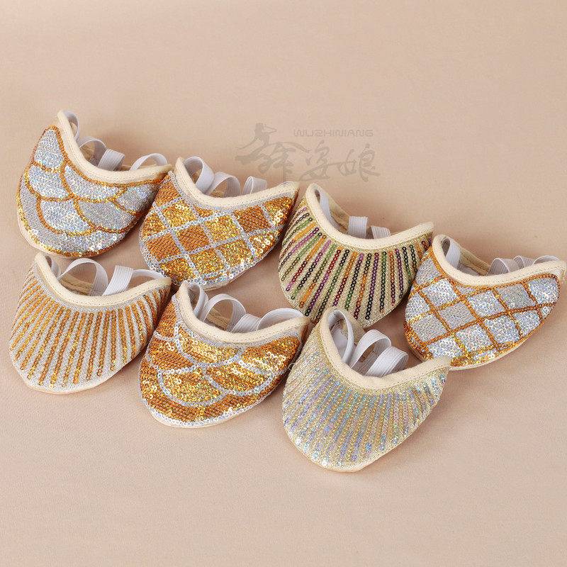 Dance Zi Niang 2023 Belly Dance Shoes Dance Shoes Dance Shoes Plaza Dance Half -beef tendon soft sole shoes Practice shoes female