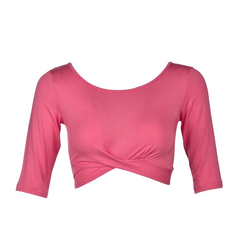 Belly dance exercise uniform top 2024 new female beginner Modal medium short sleeve sexy versatile summer