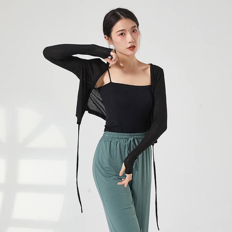 Do not refund the long -sleeved sleeve refers to practicing jersey Chinese shaped Chinese shaped ballet training clothing