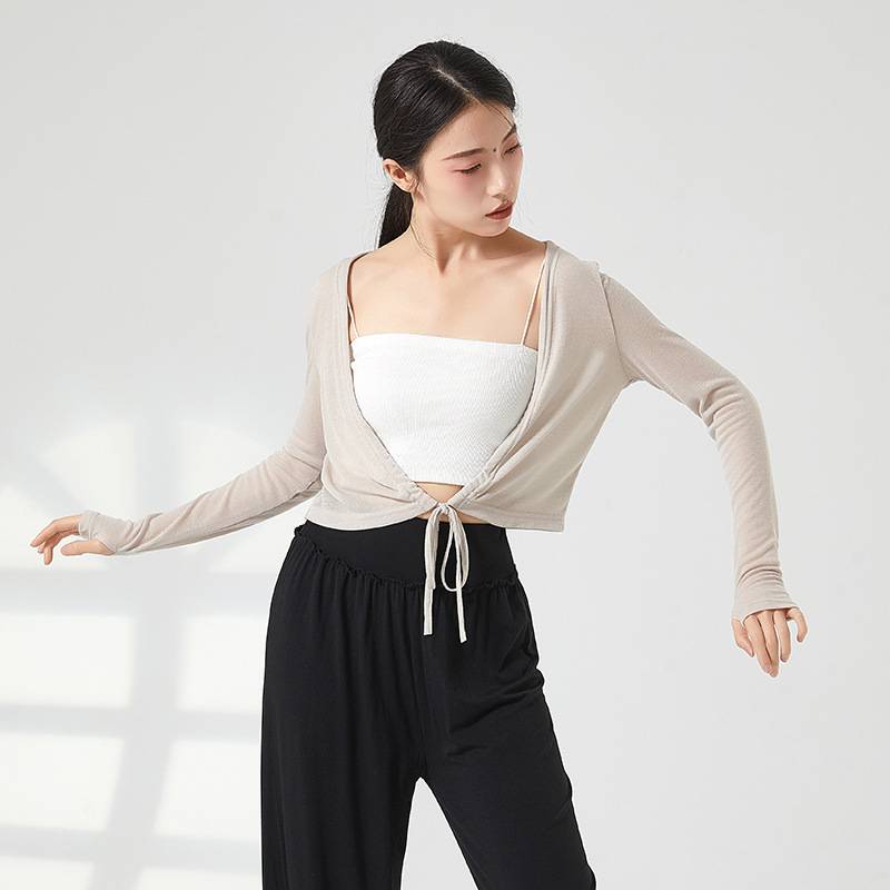 Do not refund the long -sleeved sleeve refers to practicing jersey Chinese shaped Chinese shaped ballet training clothing