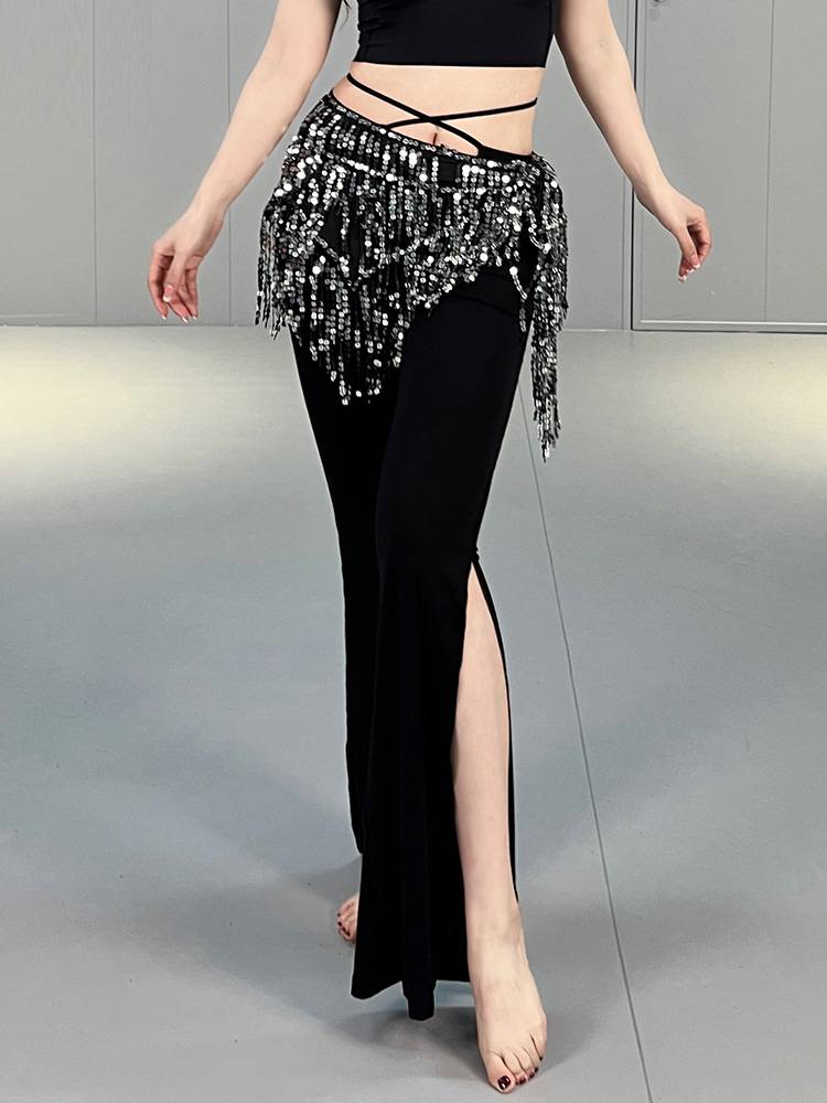 Belly Dance Back Scarf Triangle Triangle New Film Dance Limplin Barlad Latin Dance Turks Oriental Dance Practice Limin Chain