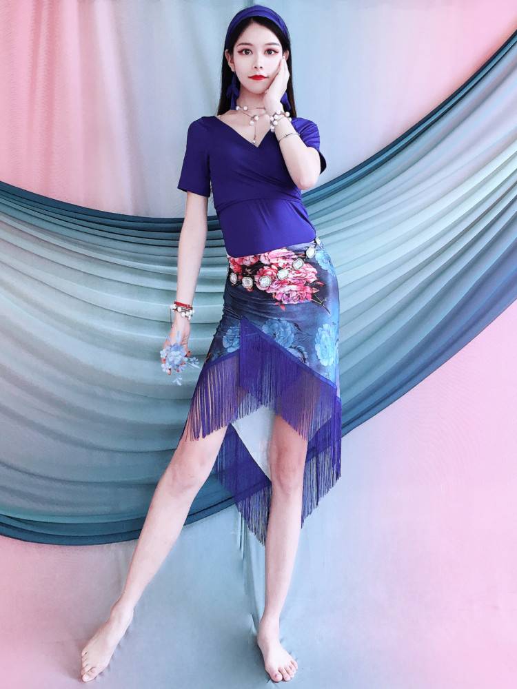 Belly Dance 2024 Spring New Clothing Adult Beginner Sexy Flowing and Soviet Triangle Set Oriental Dance Practice Service
