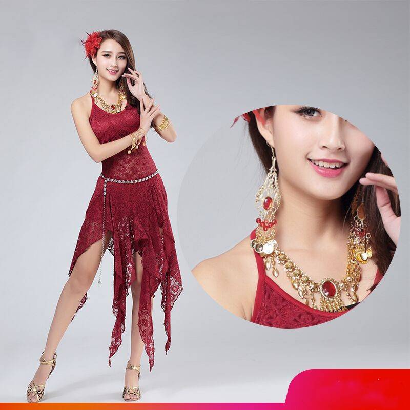 Yanxin Huimei new dance accessories Xia Latin dance belly dance Indian dance showed ring glove stage ear ear