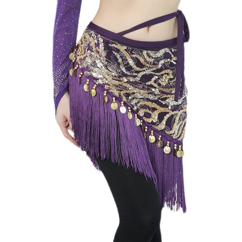 New 2022 Belly Dance Sequenant Flower -shaped waist chain Indian Dance Performance Training Waisty Poor Sales