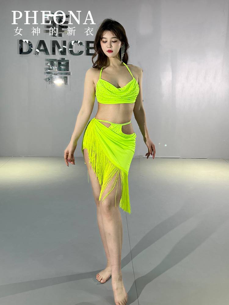 The goddess's new clothes belly dance practice service fusion romantic Su hot drill high -end sexy suspender performance service T011