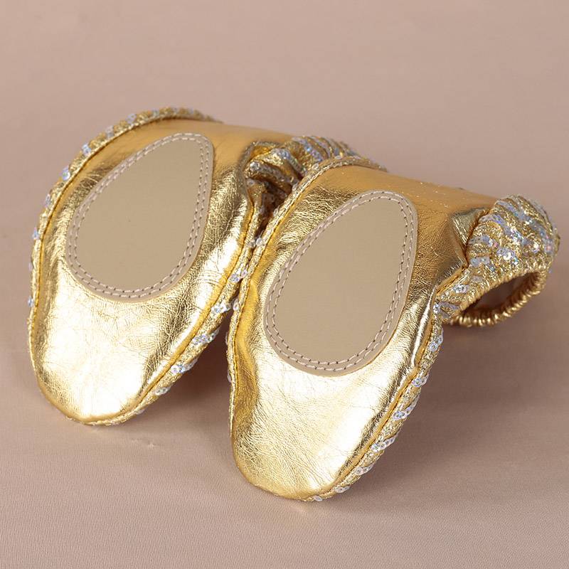 2015 Belly Dance Shoes Dance Shoes Dance Shoes Square Dance Half -Candid Beef tendon Soft sole Shoes Practice Shoes Special Price