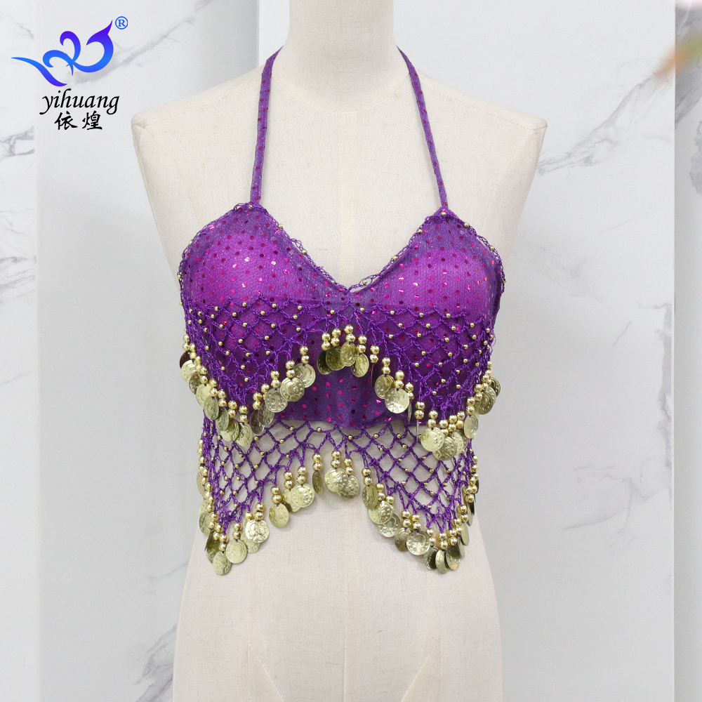 Belly Dance Clothing Dance Cloud Stage Performing Drain Festival Dance Performance Clips Sequenant Girl