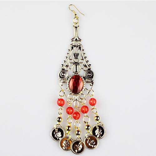 Fan Sha Meiyi Belly Dance accessories Indian dance jewelry belly dance gem earrings metal