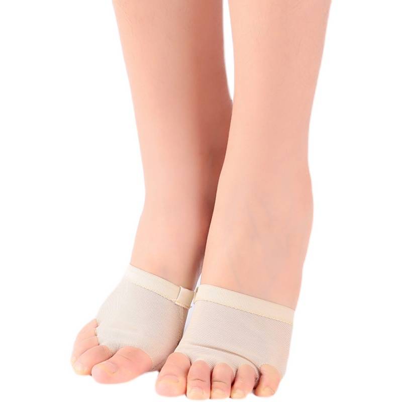 2022 new five -hole belly dance half -shoe feet handle ballet gymnastics dance exercise shoes Latin dance front palm