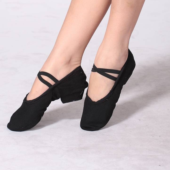 Body Etiquette Training Shoes Practice Soft -bottomed Adult Teacher Teacher Teacher Shoes Dancing Cat Claws Belt and Canvas Belly Dance Shoes