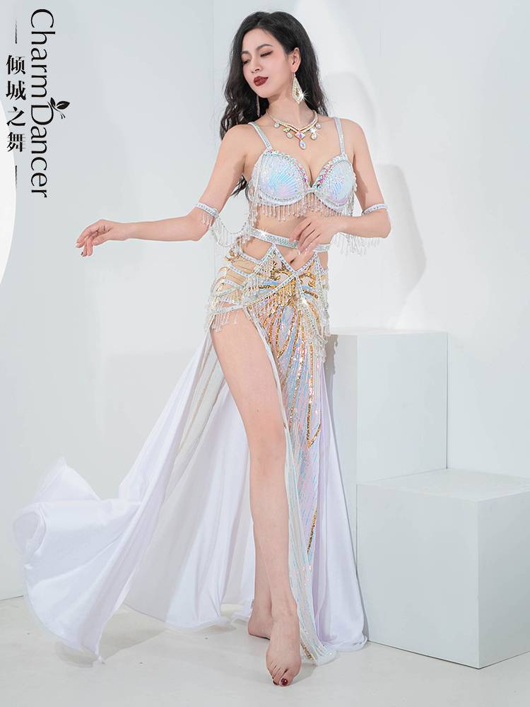 The new dance of the city dance new belly dance performance service sequin embroidered crystal pearl flow Soviet dance group performance set