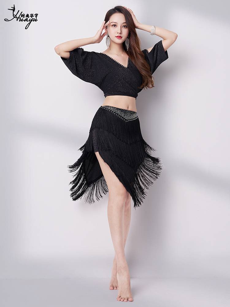 Belly dance watch performance practice service new hot diamond skirt sexy oriental dance clothing shows thin beginner set