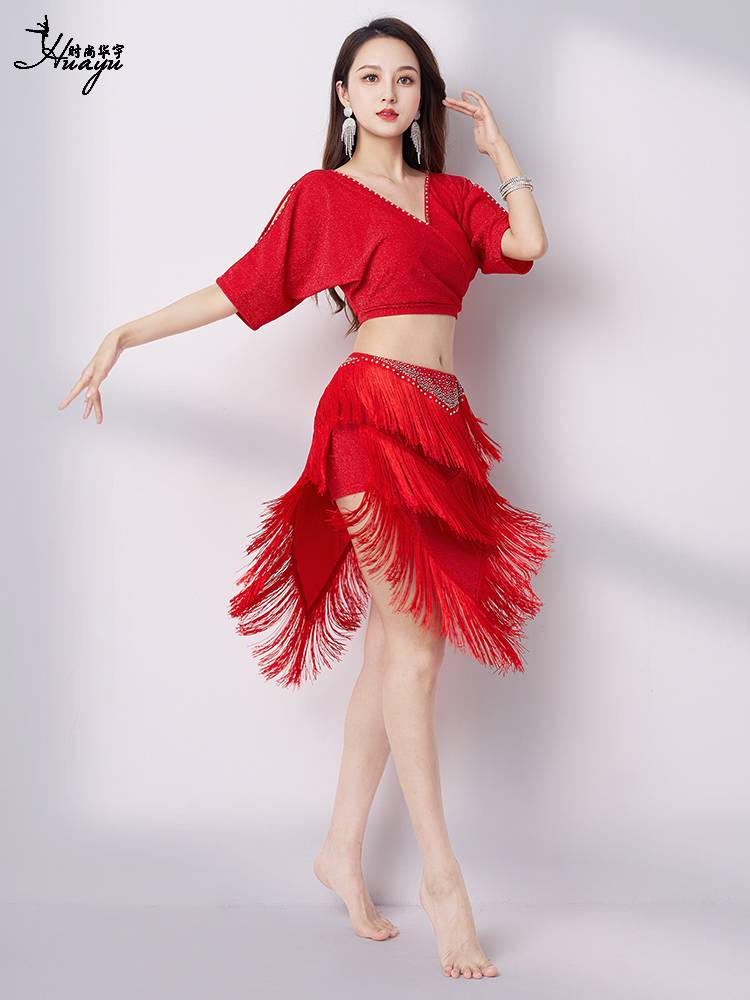 Belly dance watch performance practice service new hot diamond skirt sexy oriental dance clothing shows thin beginner set
