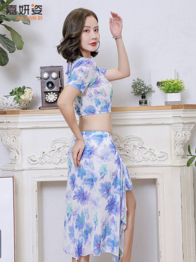 Belly Dance Server 2024 new exercise clothing junior scholar big size clothes Oriental dance dance clothing suite