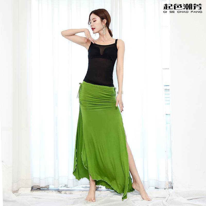 Belly Dance Clothing Practice Fashion Service Fashion Autumn and Winter Model Long Sleeve Fairy Oriental Dance Performance Set
