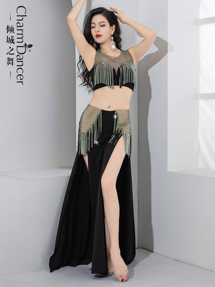 The dance of the city is originally a belly dance service 2024 new double split -showed legs long luxury belly dance exercise performance service