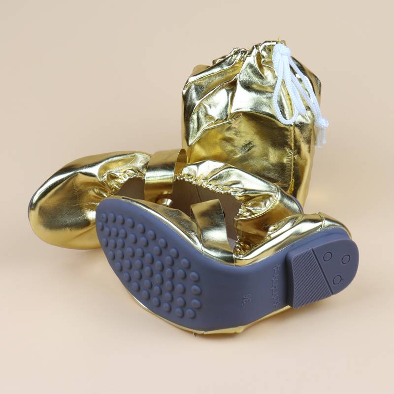 Belly dance shoes Dance shoes Soft soles shoes practice shoes bodybuilding shoes, shoe bags x05 golden color