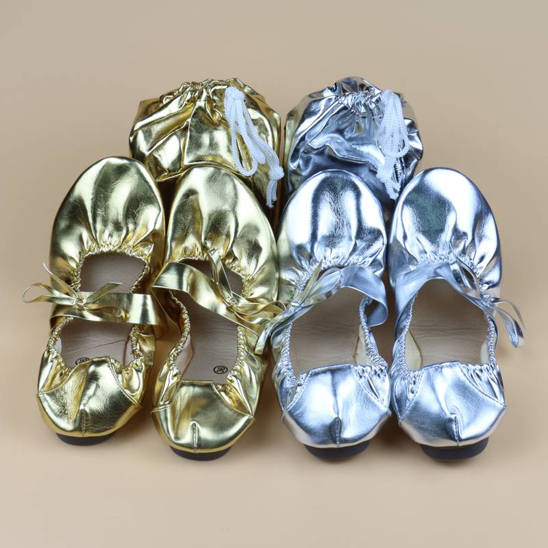 Belly dance shoes Dance shoes Soft soles shoes practice shoes bodybuilding shoes, shoe bags x05 golden color