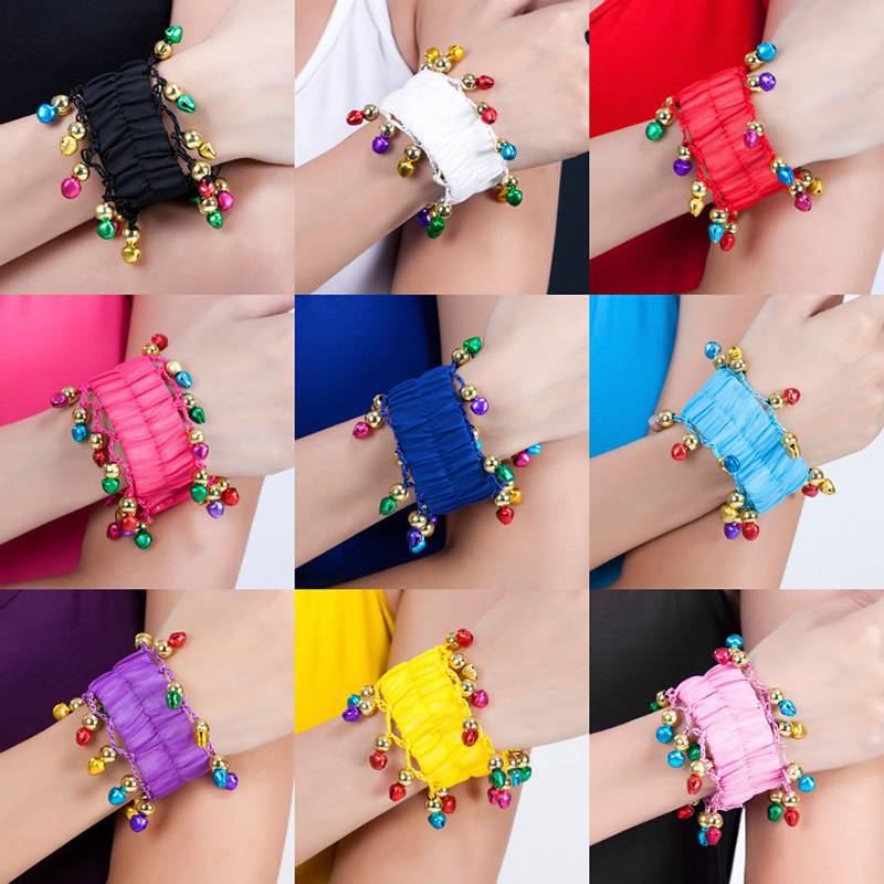 Dance Niang Chiffon Bell Belly Dance Bracelet Performance Performance Clothing Set Jackie Cai Bell Hand Accessories