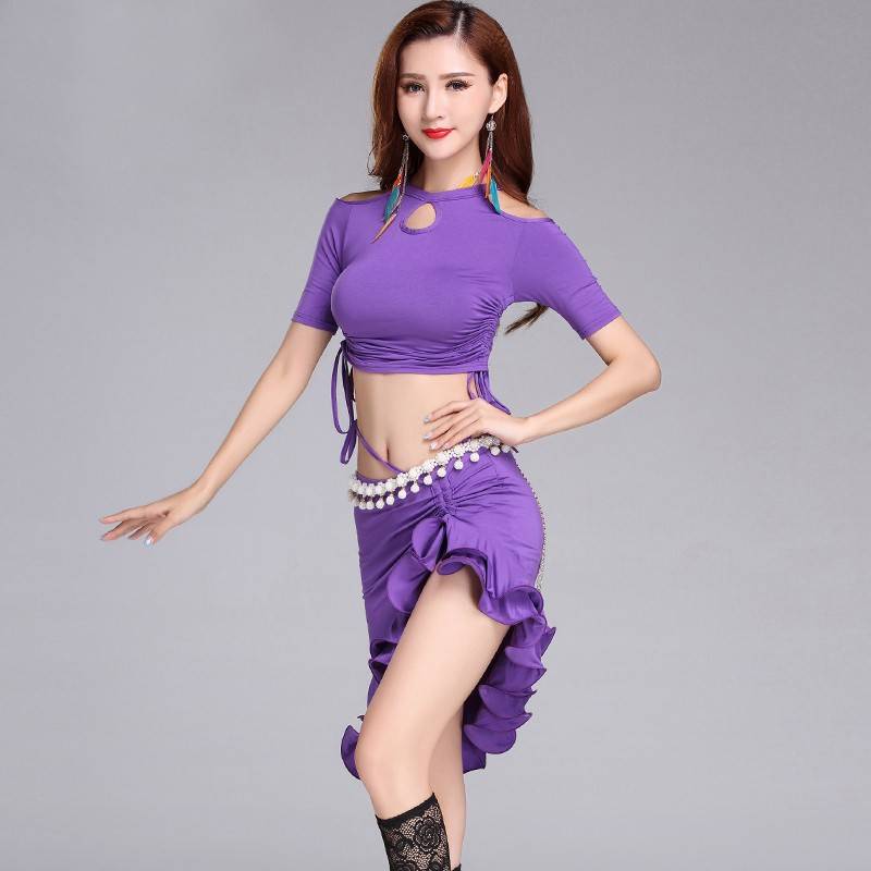 Sister Zicai Broken Code Clearance Belly Dance Dance Female New Set Sexy Beginner Oriental Dance Short Skirt
