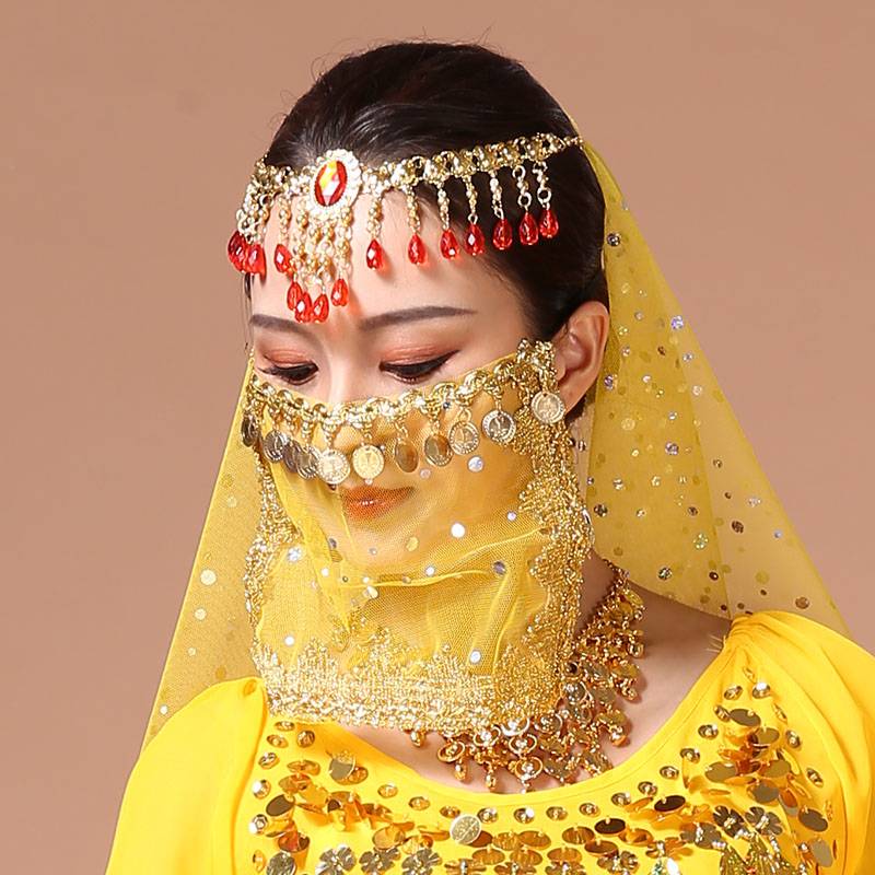 Belly Dance Mysterious Indian Dance Face Accessories Dance Dance Varid Jewelry Xinjiang Performing Eyebrows