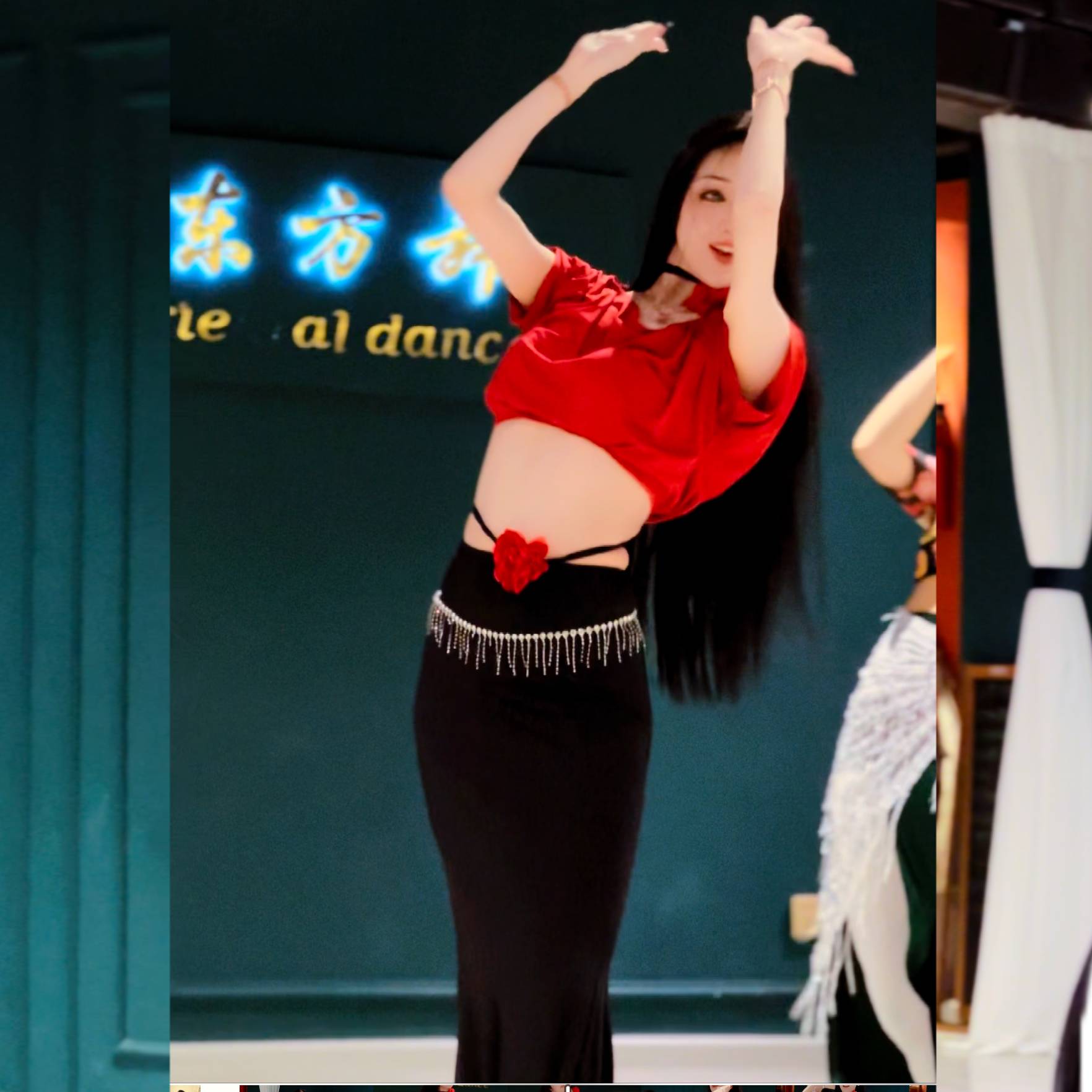 Yuemengfeng Lu's belly dance new practice suit set large size thin Modal beginner practicing dancing clothing