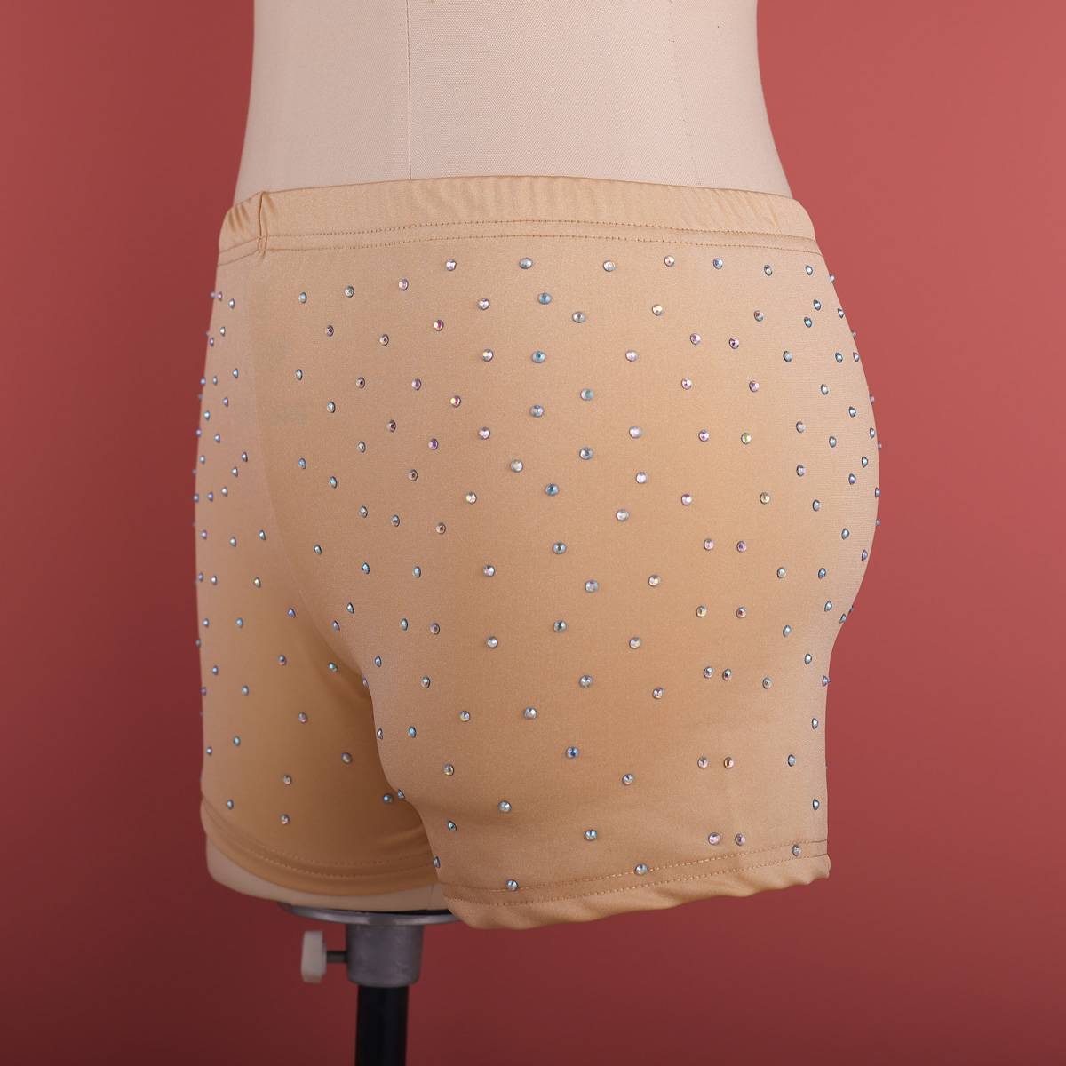 Dance Niang Dance Diamond Drill Bottom Tight Platform Black Belly Dance Hot Drilling Safety Pants Female Defense Light Pants