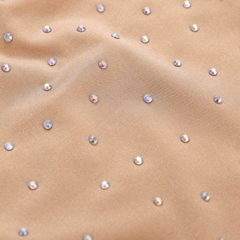 Dance Niang Dance Diamond Drill Bottom Tight Platform Black Belly Dance Hot Drilling Safety Pants Female Defense Light Pants