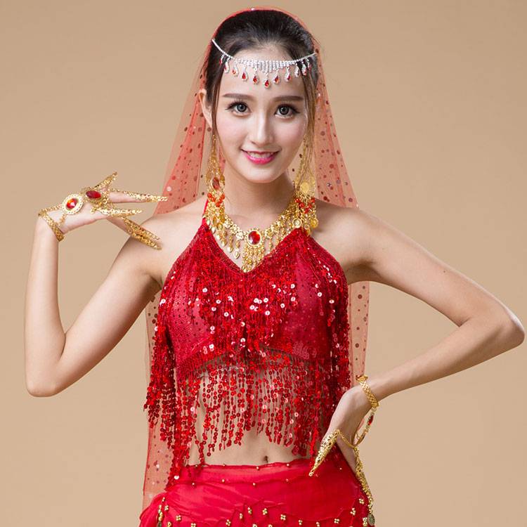 Belly Dance Top Dar Drives 2024 New Indian Dance Performance Server Practice Dance Sexy Flurie Girl on the Dance