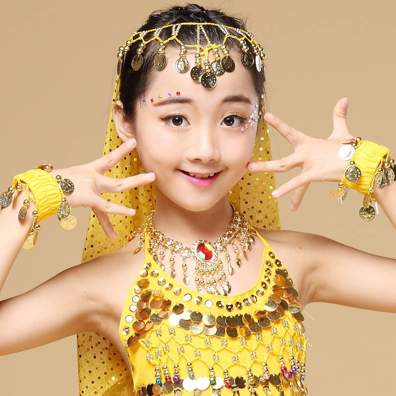 Children's belly dance performance service Xinjiang performance clothing girl Indian dance children performance set H001