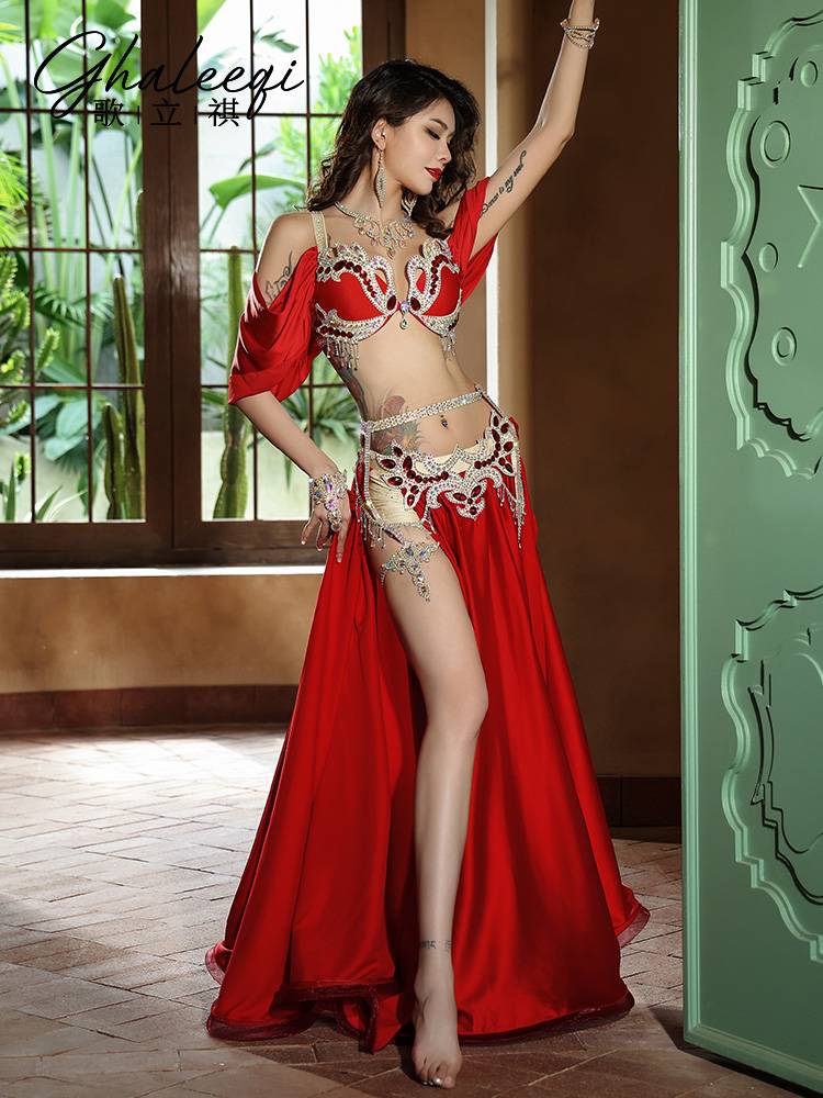 Ge Qiqi Belly Dance Handmade Diamond Flow Su Retro Performance Series Sexy, Slim Heavy Works Dama Performance Female Women