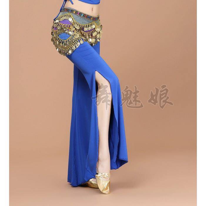 Spring and summer new product belly dance pants under Modal large size lace stitching dance practice clothing split pants