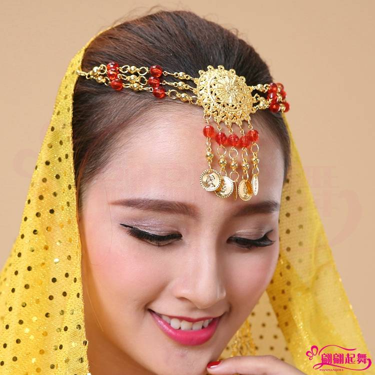 Adult Indian Dance Performance Club Various Belly Dance Sun Flower Head Chain New Eye Heart Falling Head Chain Headgear