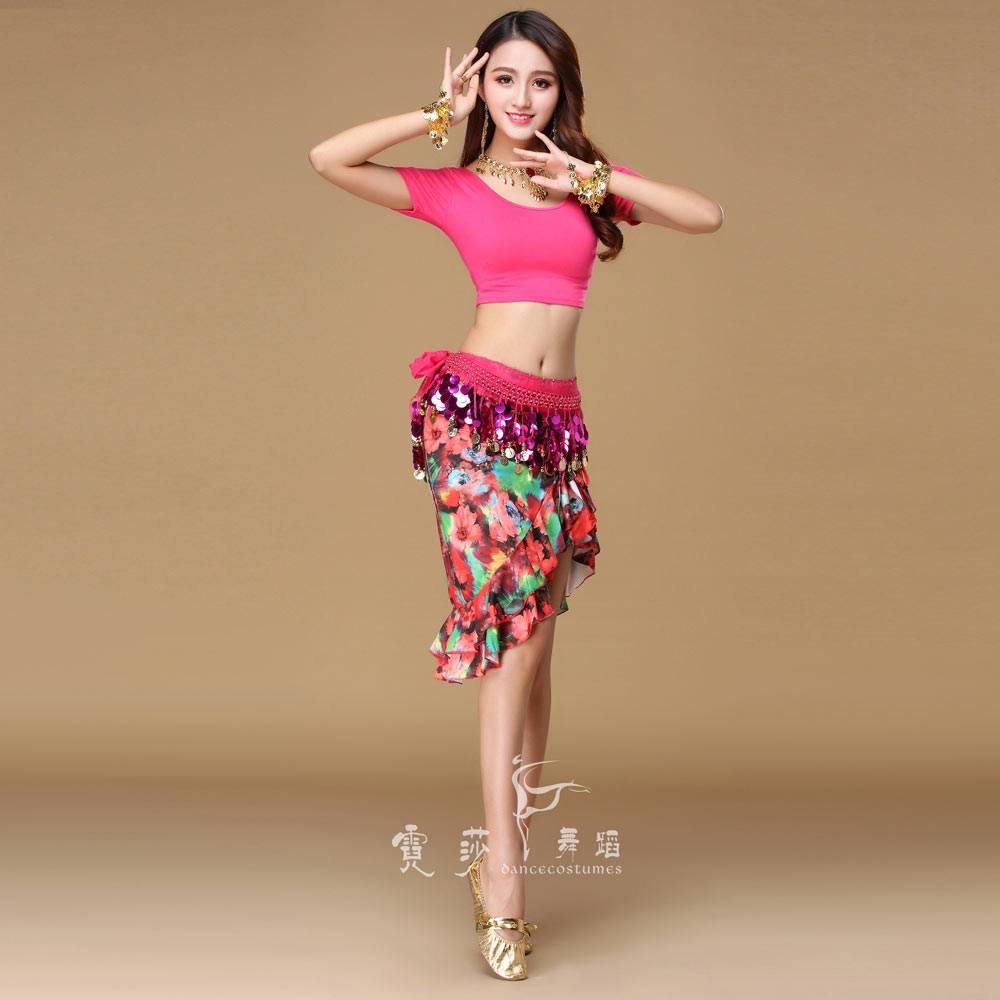  belly dance exercise service 2021 new dance clothing printing Mador Plaza dance exercise suit suit