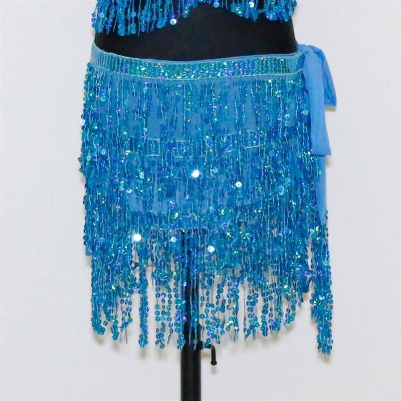 Belly dance waist chain female hip towel 2020 new Oriental dance streams sequin belt be beginner waist skirt sexy