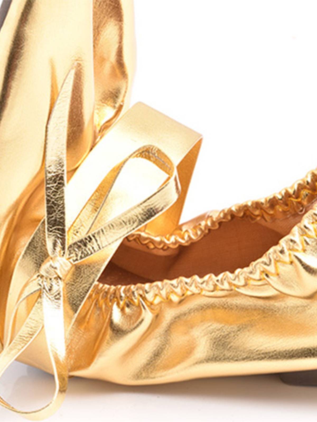 Belly dance shoes performance golden strap and beef tendon soft bottom dance ballet dance practice yoga shoe bag