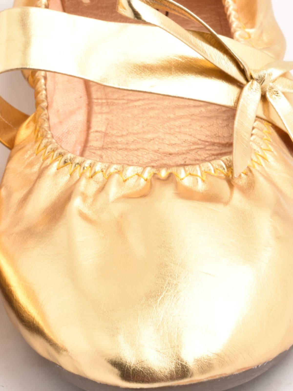 Belly dance shoes performance golden strap and beef tendon soft bottom dance ballet dance practice yoga shoe bag