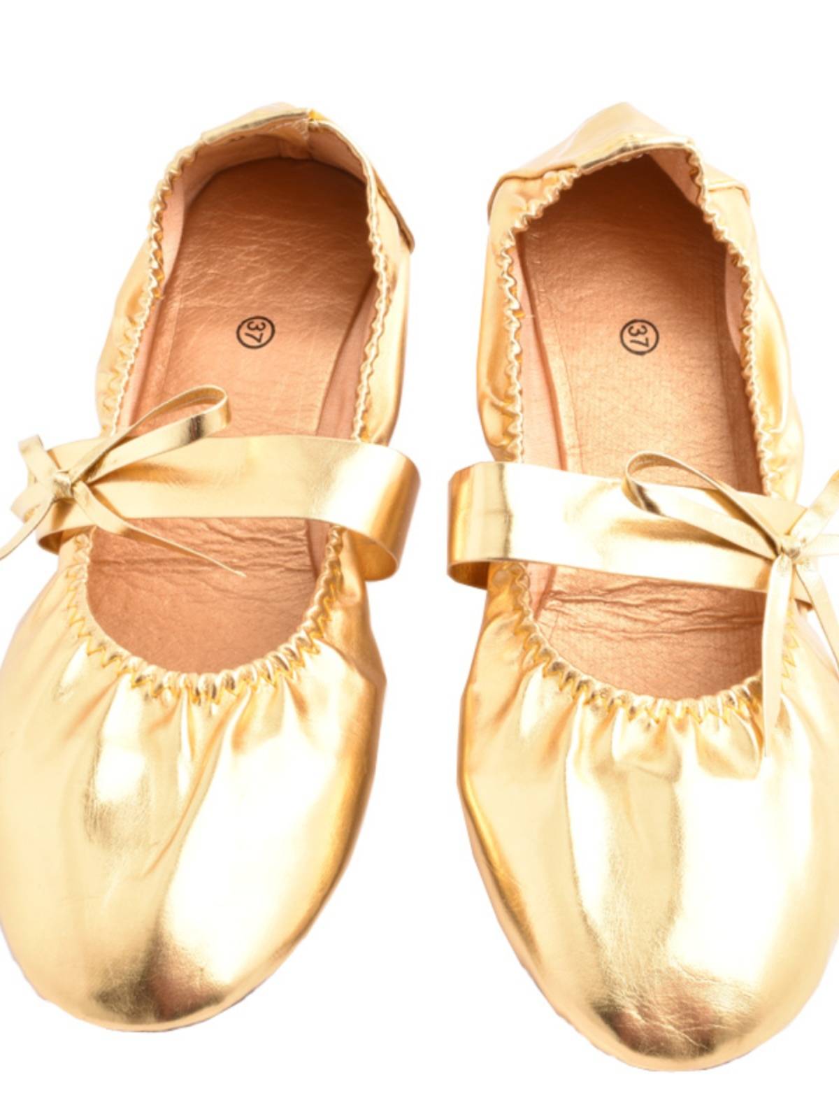 Belly dance shoes performance golden strap and beef tendon soft bottom dance ballet dance practice yoga shoe bag