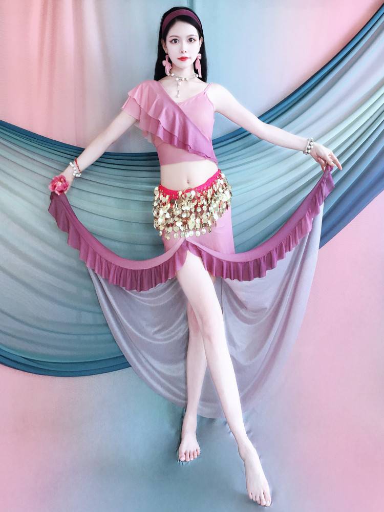 Baiya Qianhui Belly Dance Watches Exercise Gonggongju Adult New Long Skirt Set Oriental Dance Children's Performance Service Group Server