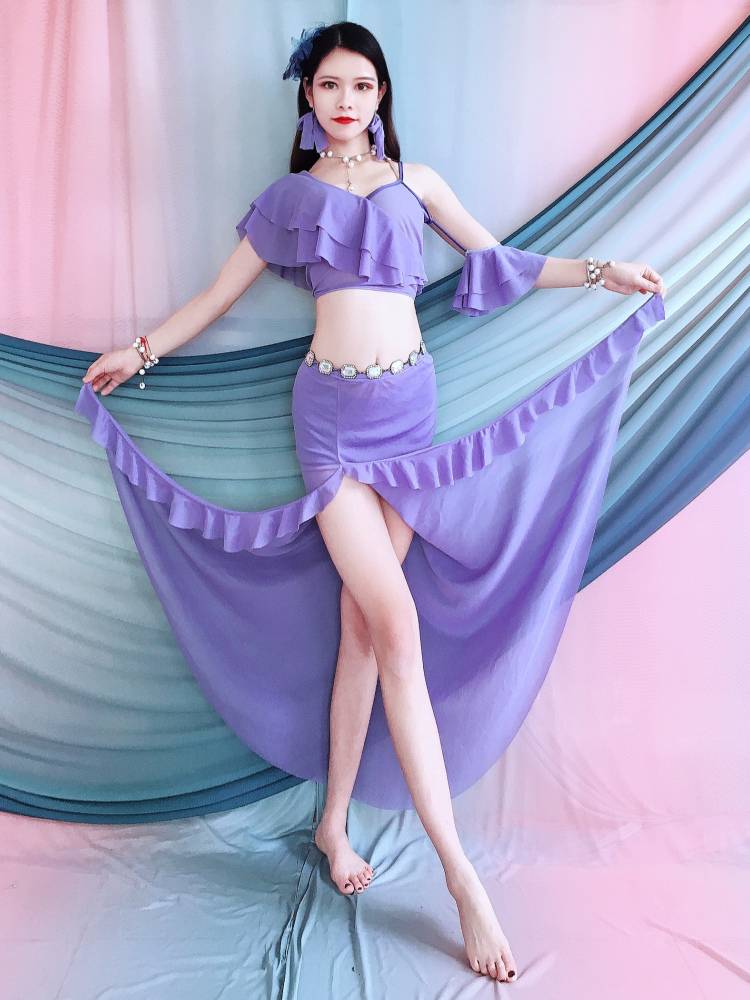 Baiya Qianhui Belly Dance Watches Exercise Gonggongju Adult New Long Skirt Set Oriental Dance Children's Performance Service Group Server