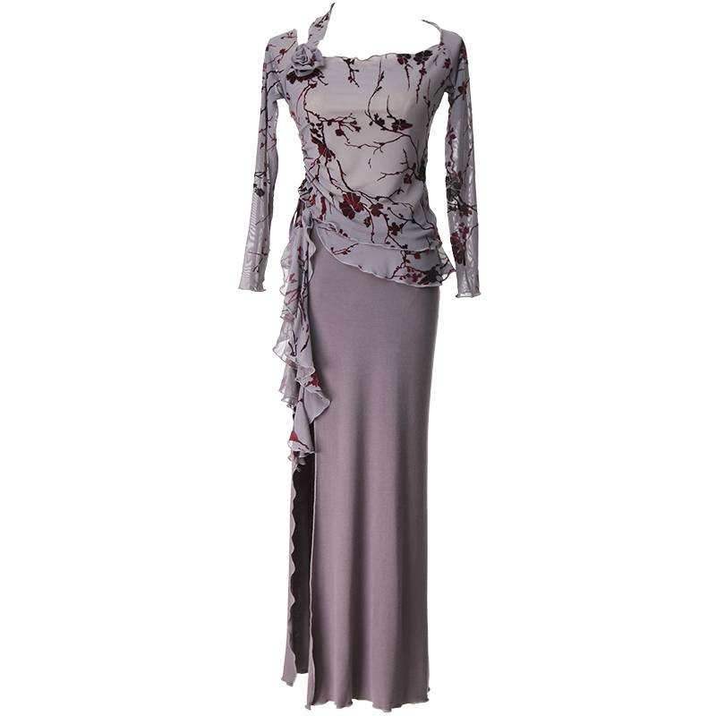 Belly Dance Clothing Female New Sexy Garma Covering Belly High -end Long Skirts Set Oriental Practice Dance Server