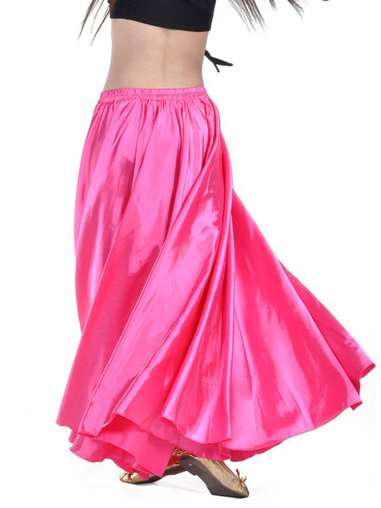 Belly dance skirt color ducts Indian dance watch dance dance performance skirt opening dance dance half -body long skirt stage
