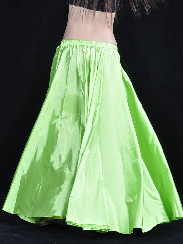 Belly dance skirt color ducts Indian dance watch dance dance performance skirt opening dance dance half -body long skirt stage