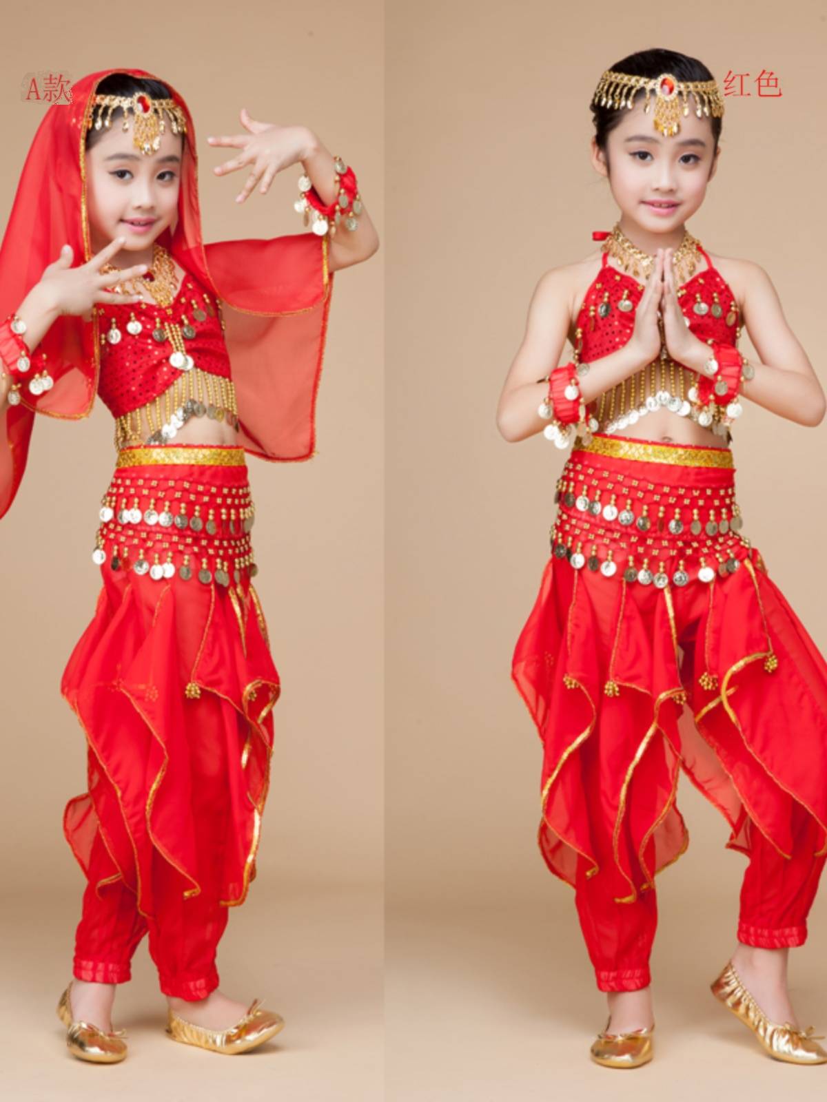 Girl's belly dance shoes Tianzhu Girls' nation Xinjiang dance shoes performance shoes