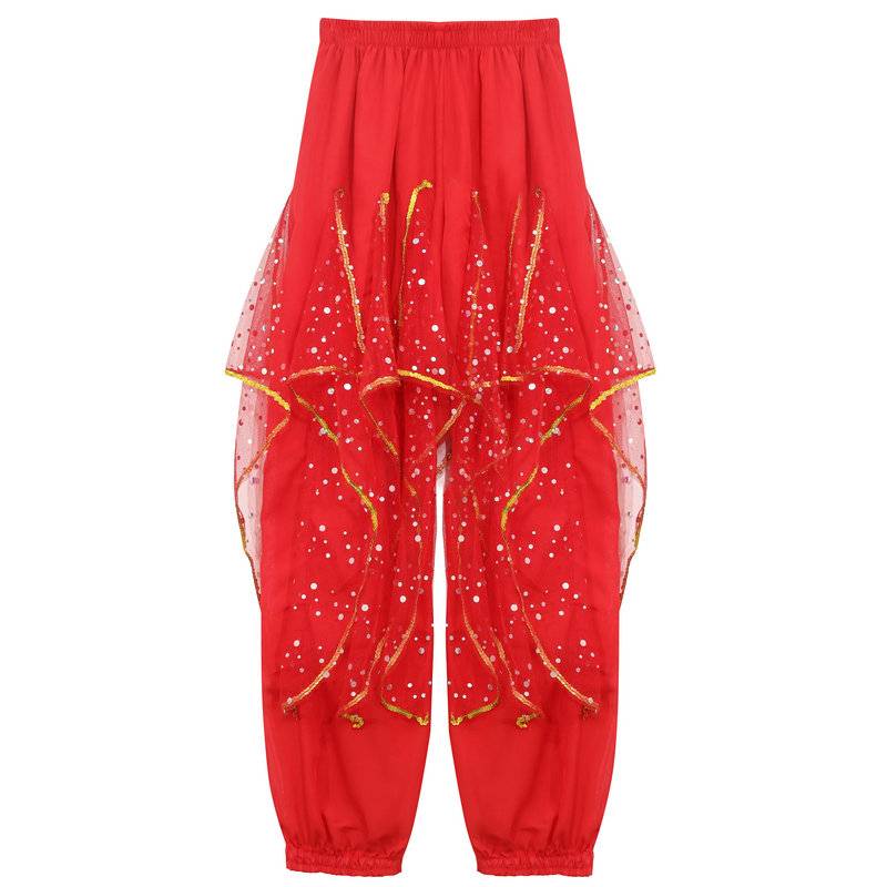 New Indian Dance Performance Server Shinjiang Dance National Dance Dance Stage Performance Pants Pants Pot Rotating Pants